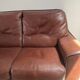 Canape 2 seater 100% leather brown