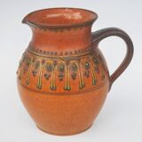 Gerhard Bauer Design Hand painted ceramic jug  18cm tall