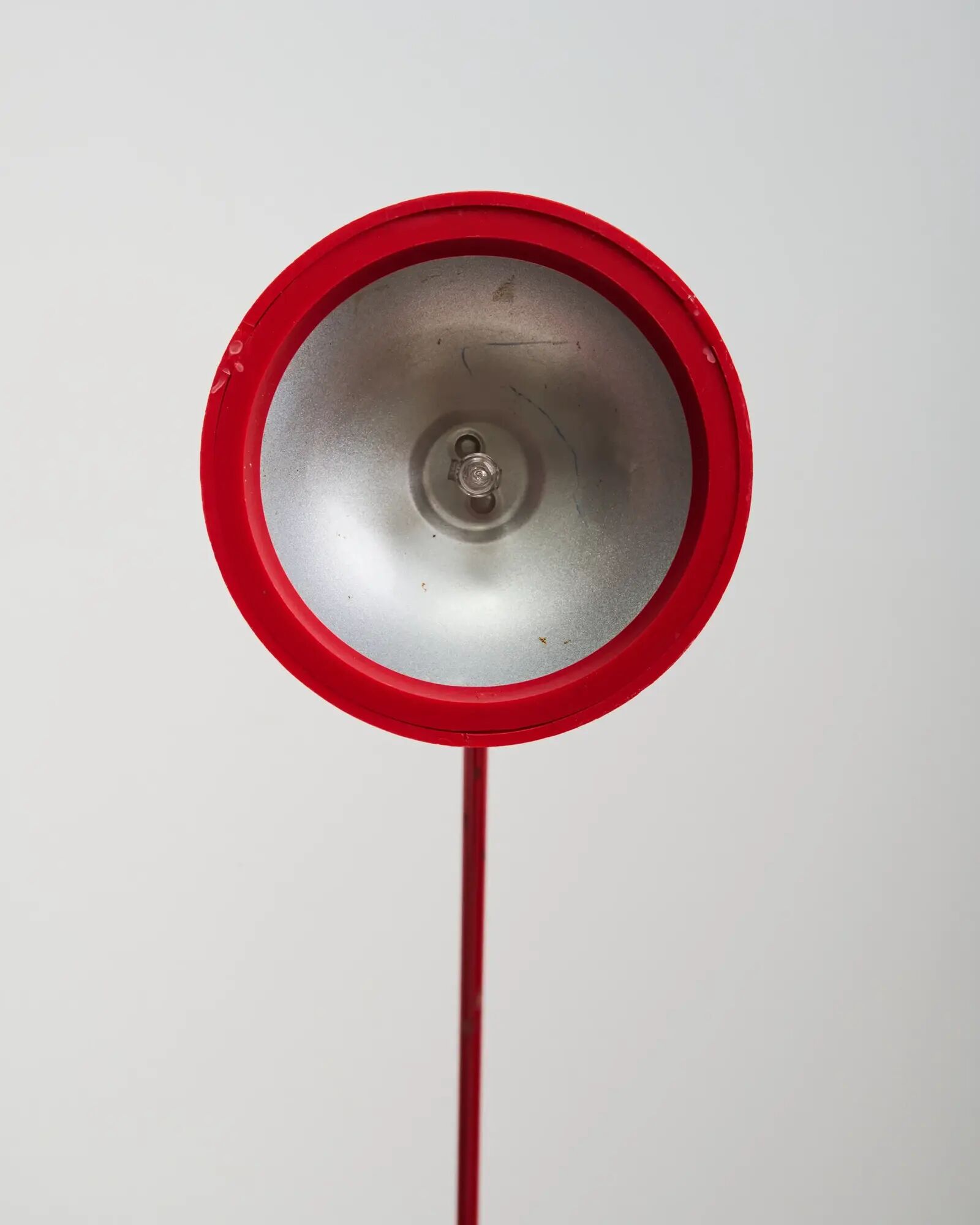 Memphis red desk lamp, 1970s