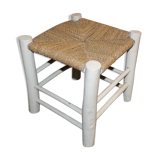 Stool White braided
