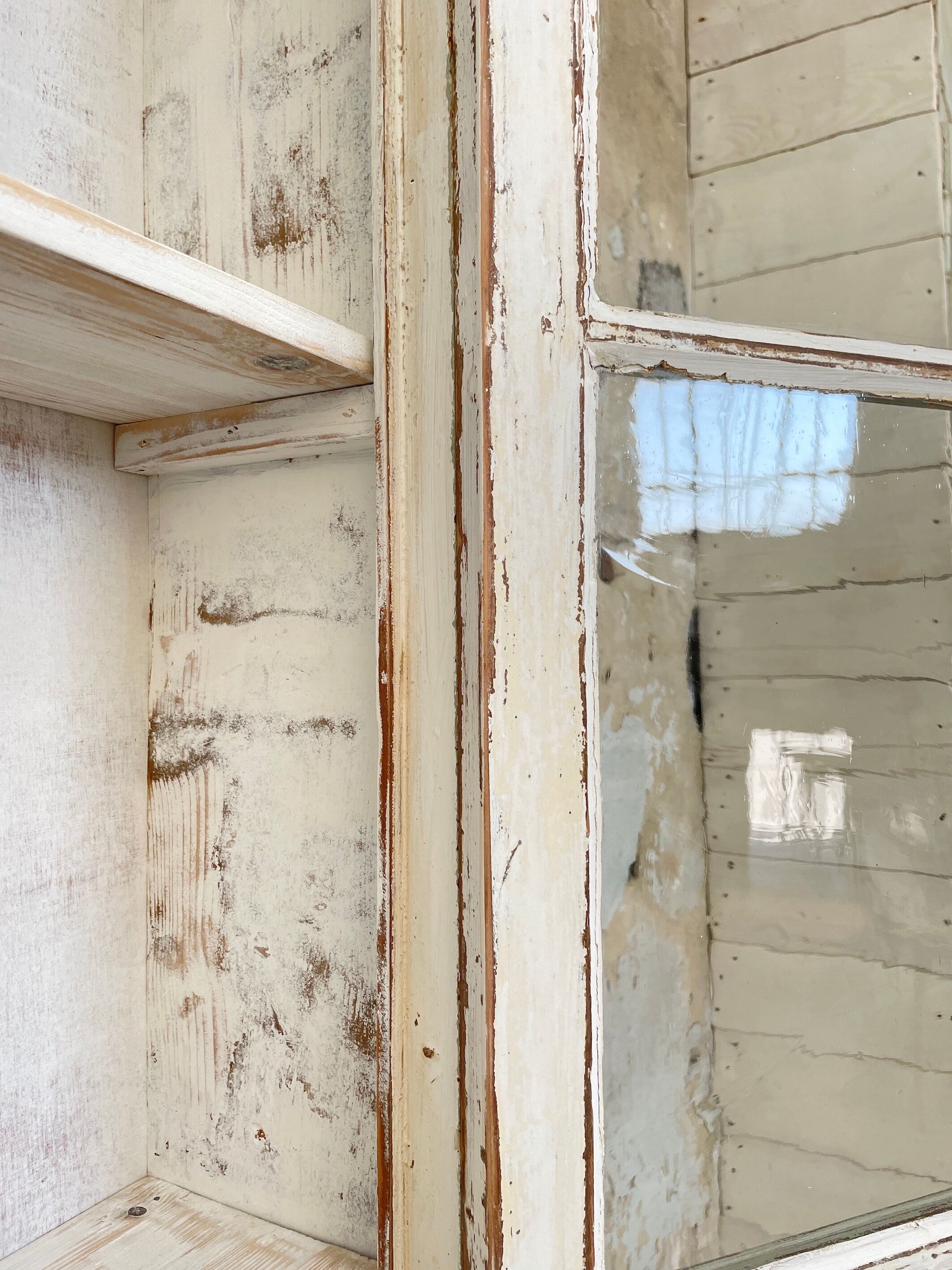 Two-body display cabinet, circa 1900