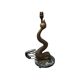 Lampe de table en bronze avec dauphin, style milieu du siècle, années 1950.