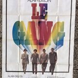 Affiche de cinéma originale, Le Gang avec Alain Delon et Maurice Barrier