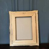 Oil on canvas modern composition Manuela Dikoumé 20th black frame