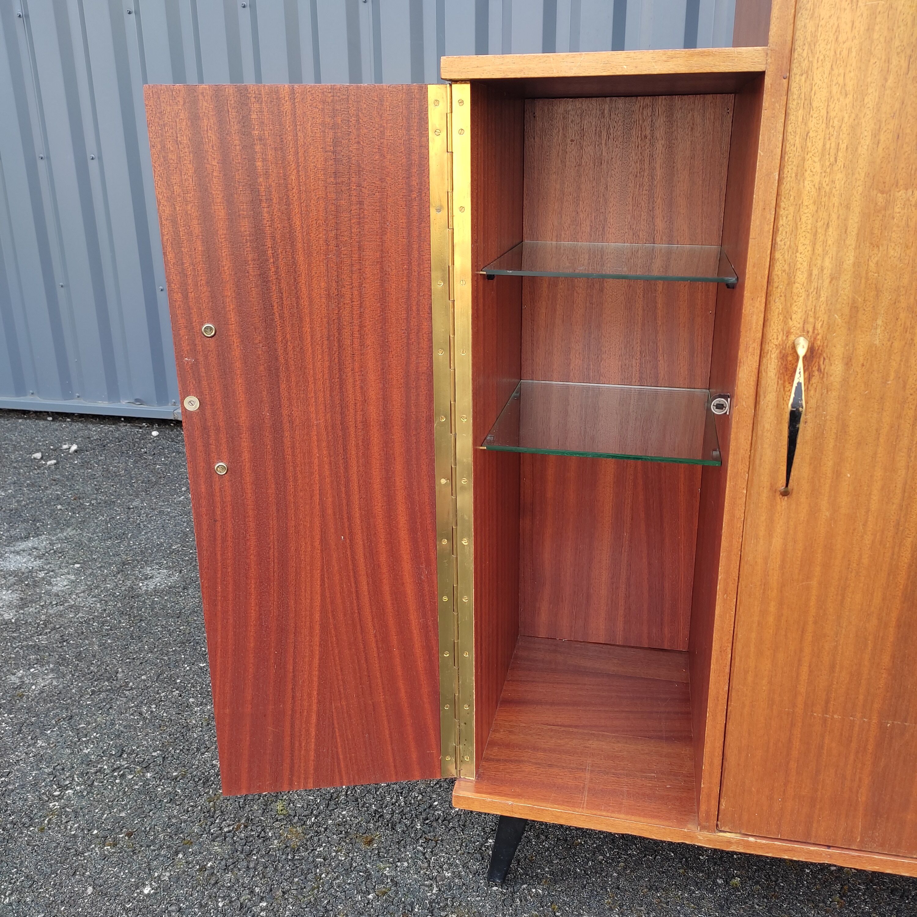 Vintage bar fridge cabinet