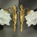 Pair of Louis XV style wall lamps