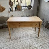 Blonde walnut desk and pine top 1900