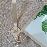 Patères avec miroir en fer forgé