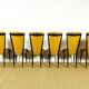 Ensemble de 6 chaises Art déco, France, 1940