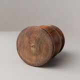 Brown Wood Vintage Lighter with Curved Italian Design, 1960s Table Accessory - Refined Gift