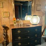 18th century patinated bombé commode