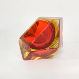 Cendrier en verre de Murano de Flavio Poli, années 60