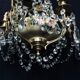 Lustre 6 lights in Crystal, Bronze, and Earthenware