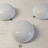 Opaline globe ceiling light / wall light 20 cm - 1960s