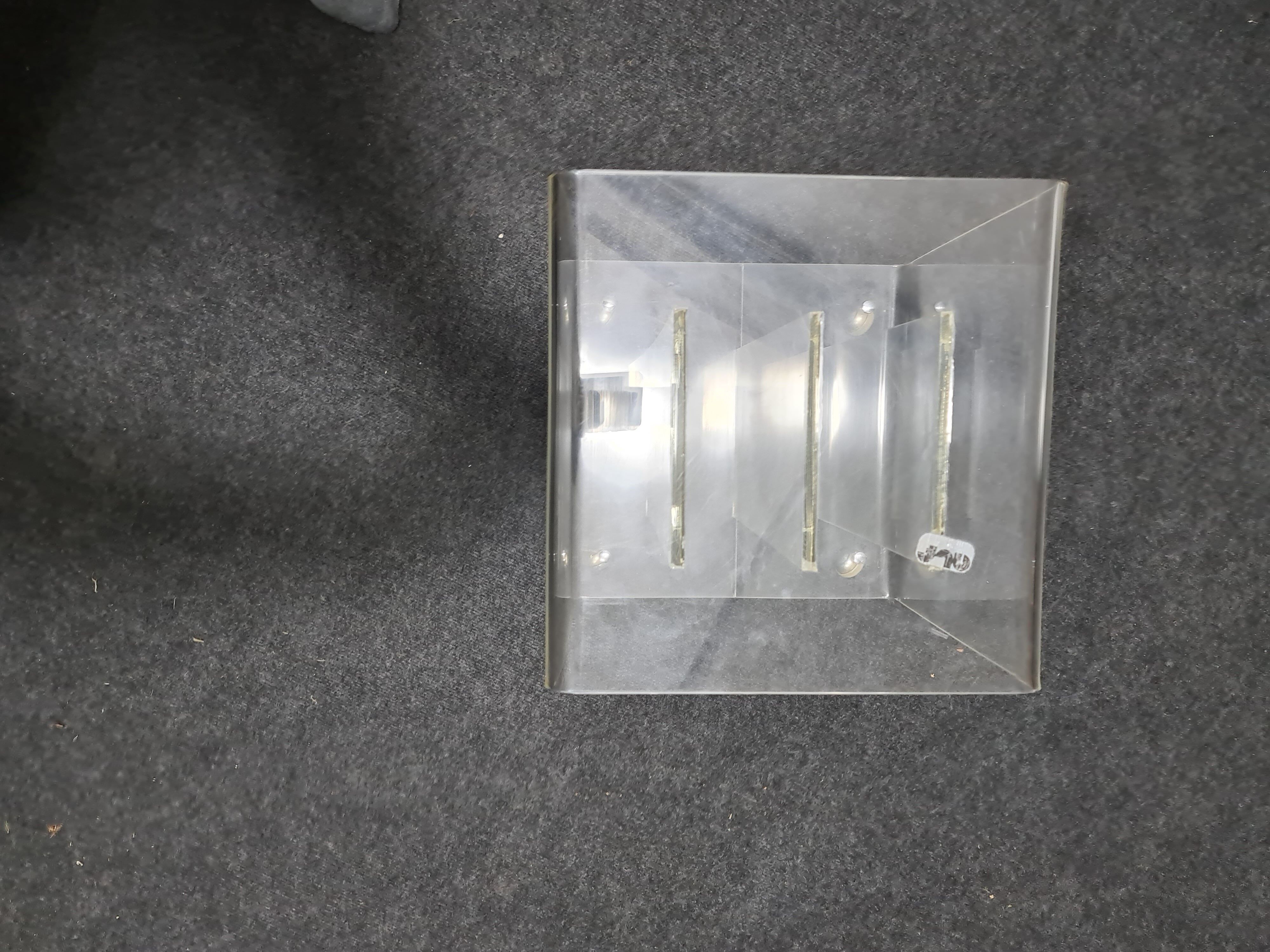 Vintage Plexiglass phono ,record trolley or side table