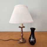 Art Deco lamp with a bronze base