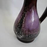 Vase Vallauris tons mauve et chocolat