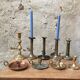 Vintage brass cellar rat candlestick