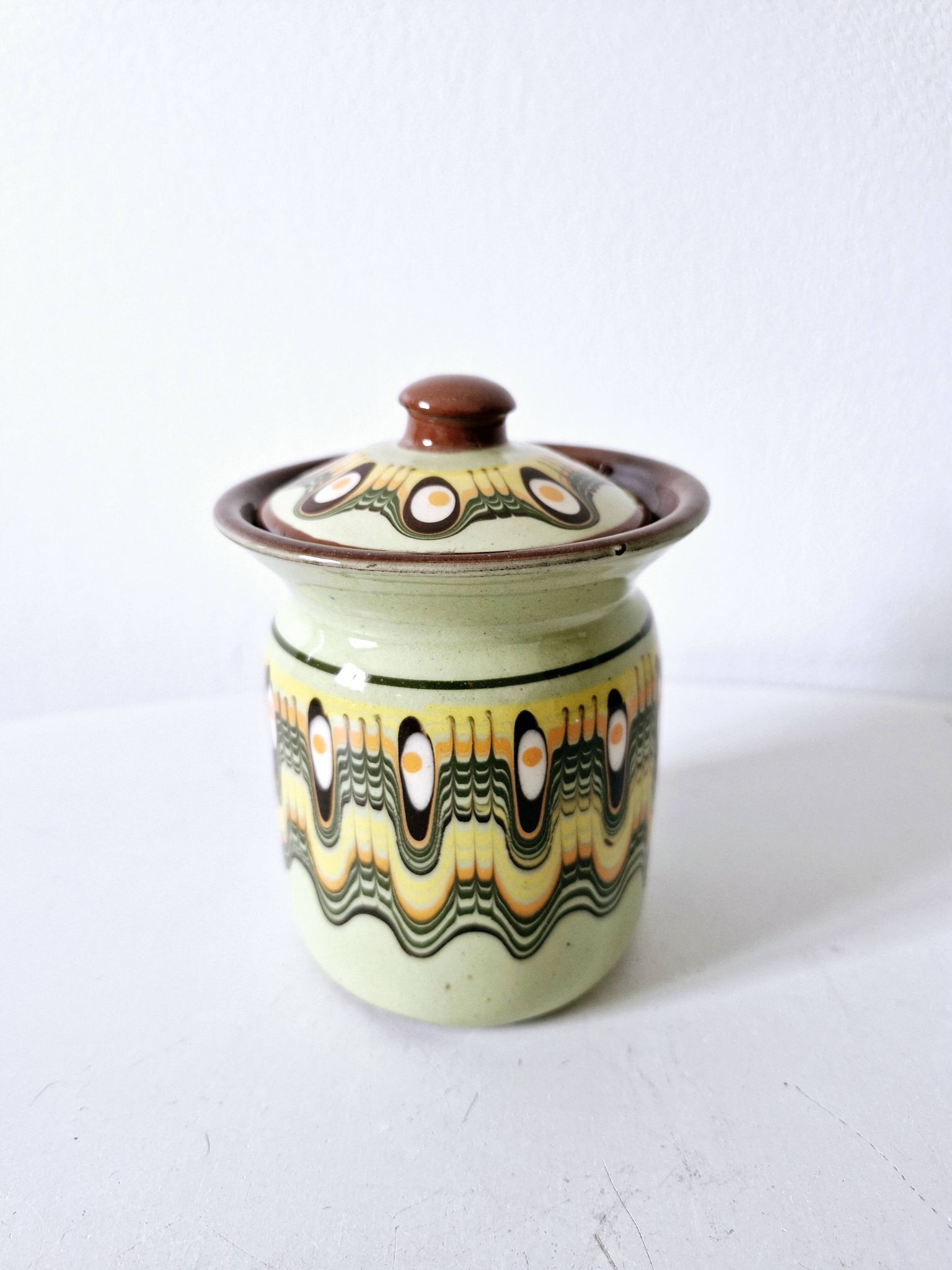 Moutardier vintage bulgare céramique Troyan