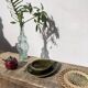 Duo of leaf and avocado slip in green ceramic - Portugal - vintage cup