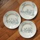 3 assiettes creuses de longwy
