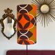 Oblivion lampshade H38 D20 - vintage 70's fabric