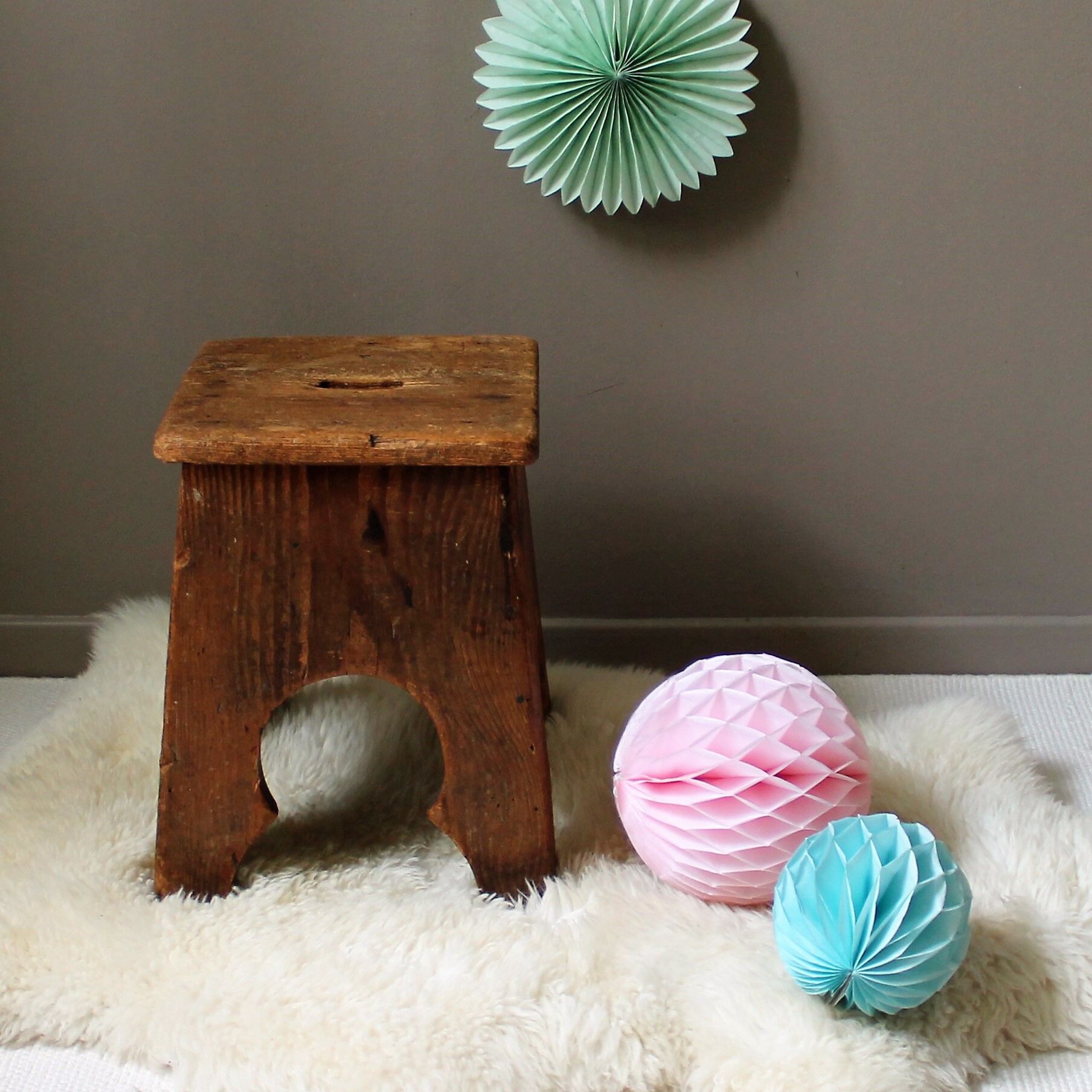 Vintage workshop stool