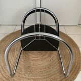 4 fauteuils Skaï et chrome