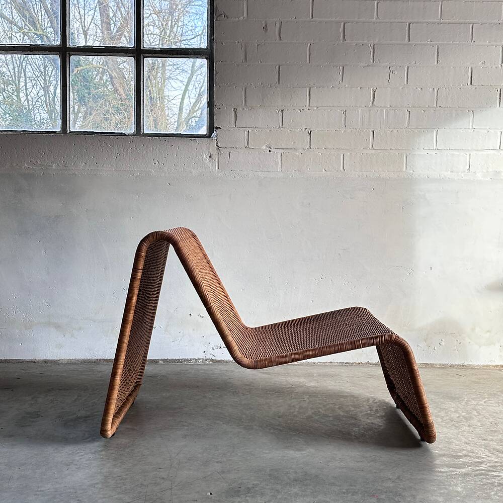 Rattan easy chair 'Hestra', Ikea, Sweden. After P3 Tito Agnoli, 80's