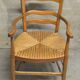 Vintage 1930s armchair in solid wood scultpé