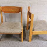 Pair of vintage low chairs