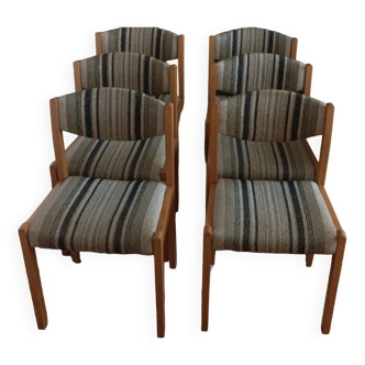 6 Scandinavian chairs from the 60s