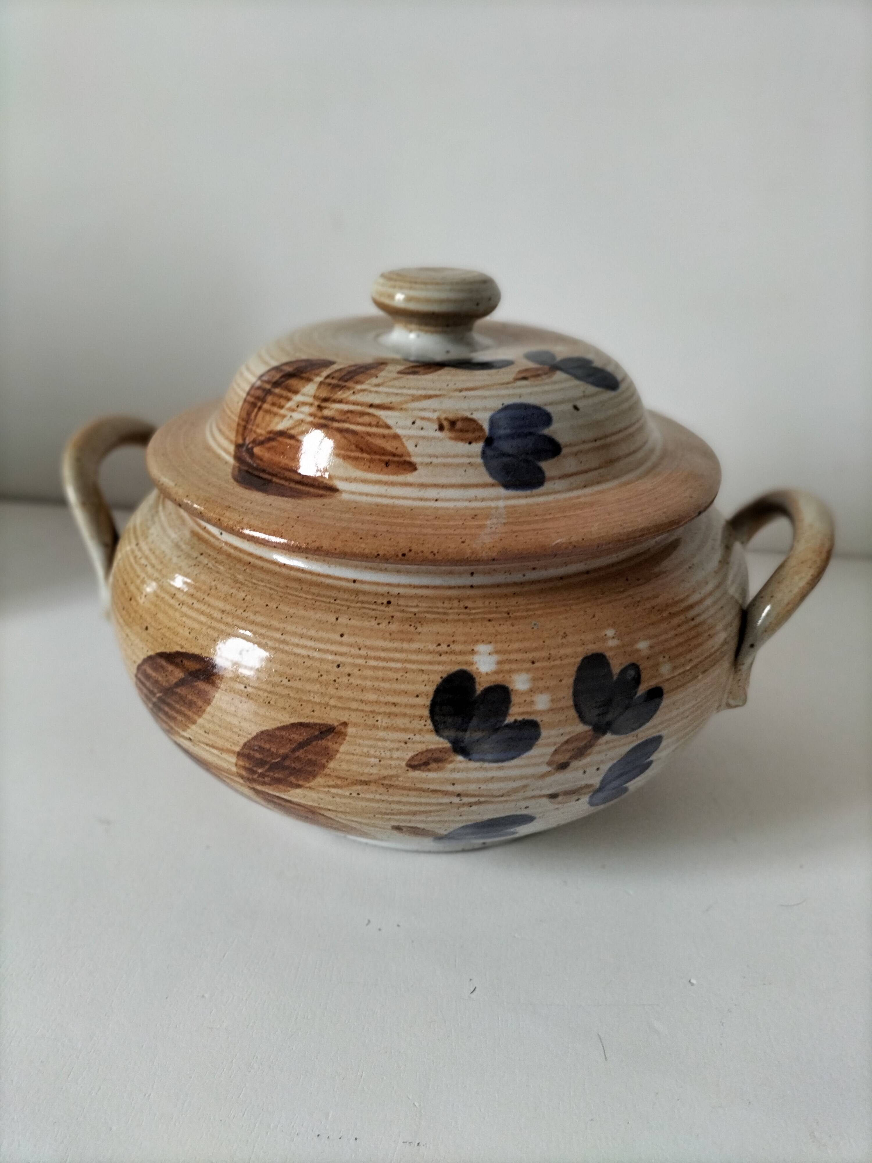 Vintage stoneware soup tureen from Marais.