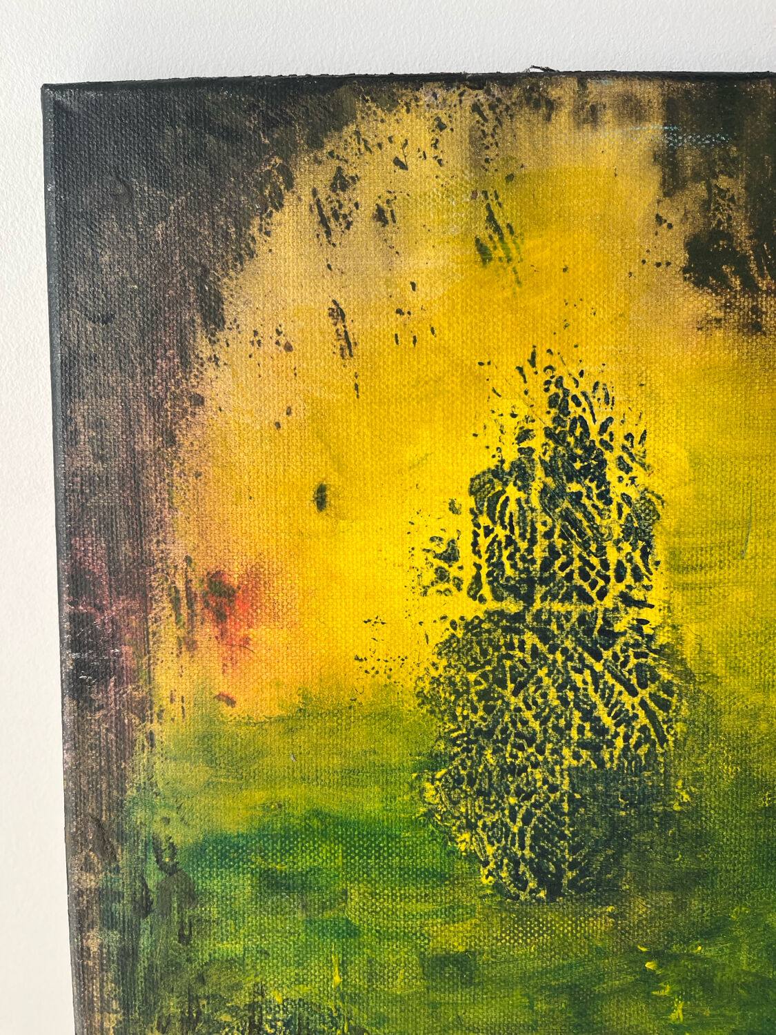 Modern abstract, "World of Depths", signed Diamanne 2009