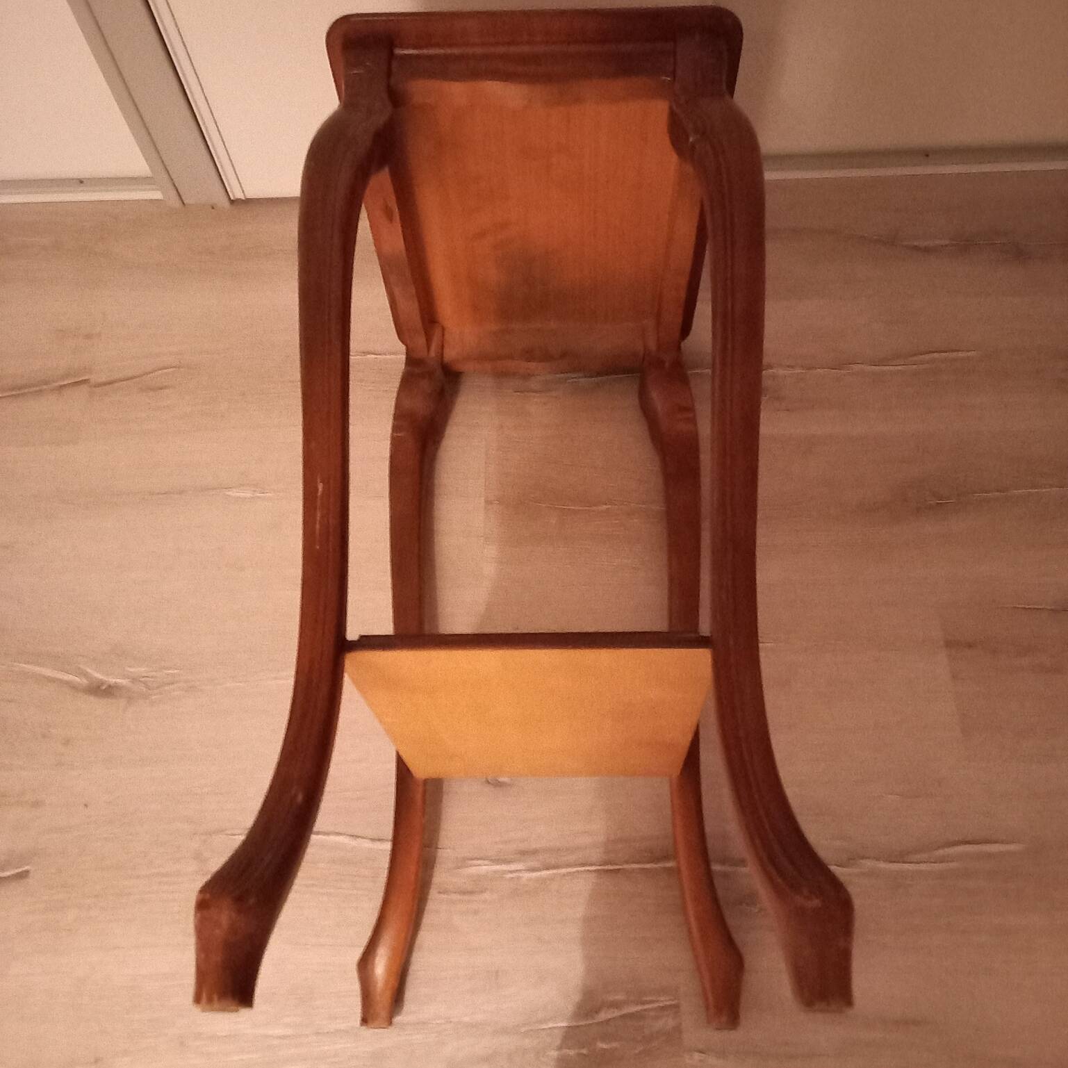 Classic louise table or saddle console in cherry wood