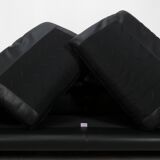 Ensemble de 2 canapés Cassina Maralunga 2,5 places - cuir noir