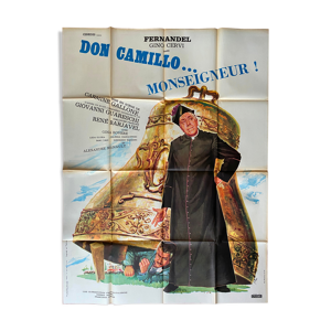Affiche cinéma Don Camillo Monseigneur