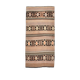 Tapis Kilim géométrique marron saumon 2x5, 80x170 cm