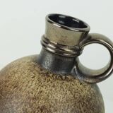 1970s vase steuler-keramik model 308/20 shades of brown and metallic glaze