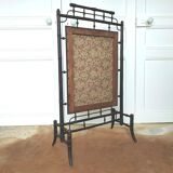 Paravent cheminée Napoléon III en bois façon bambou