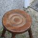 Tripod stool with bumped feet
