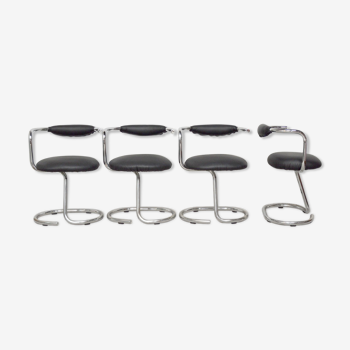 4 Cobra chairs by Giotto Stoppino, 1960