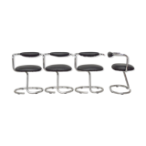 4 chaises Cobra par Giotto Stoppino, 1960