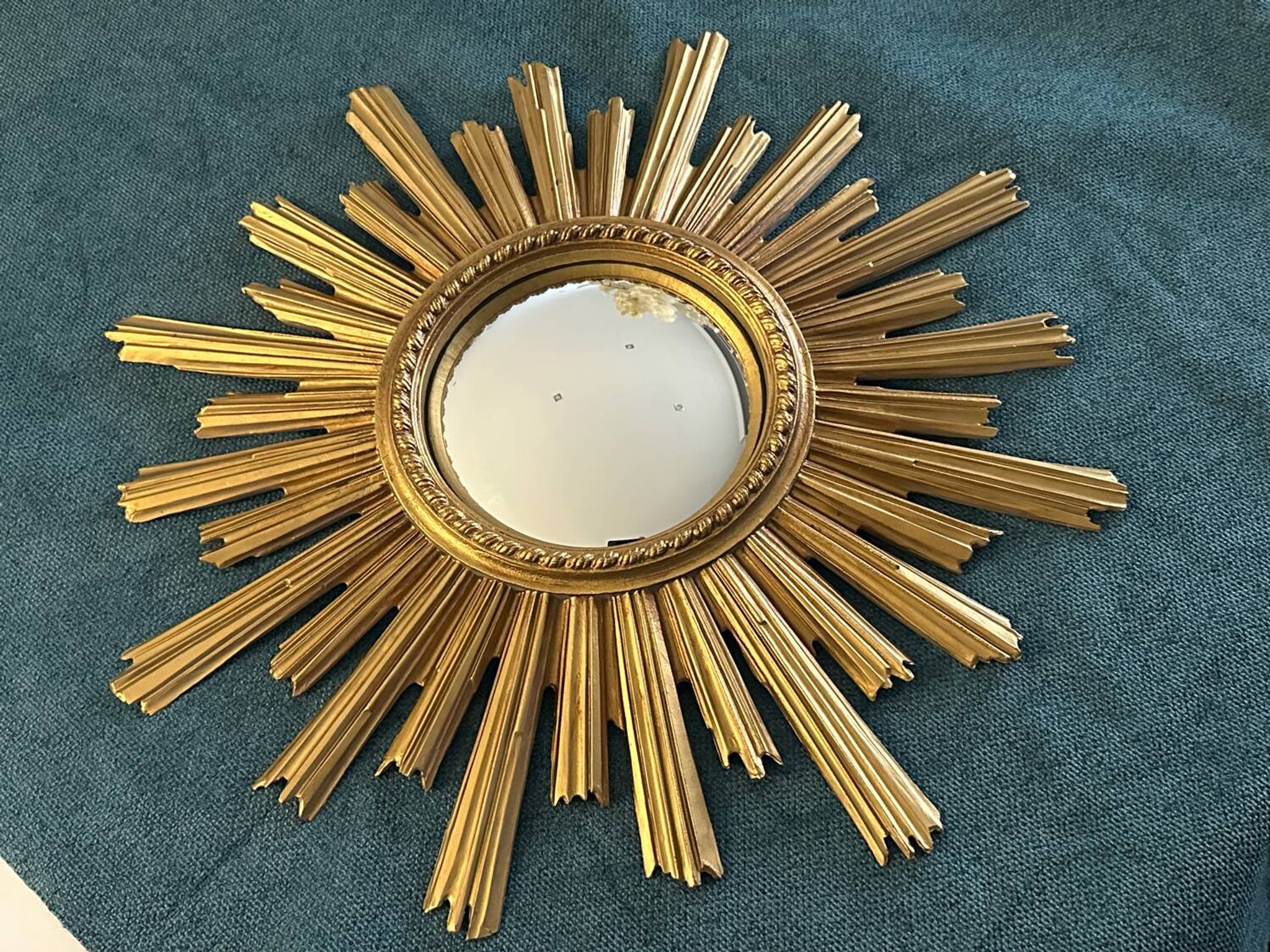 Miroir soleil œil de sorcière vintage années 1960