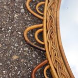 Extra large rattan mirror design Italy