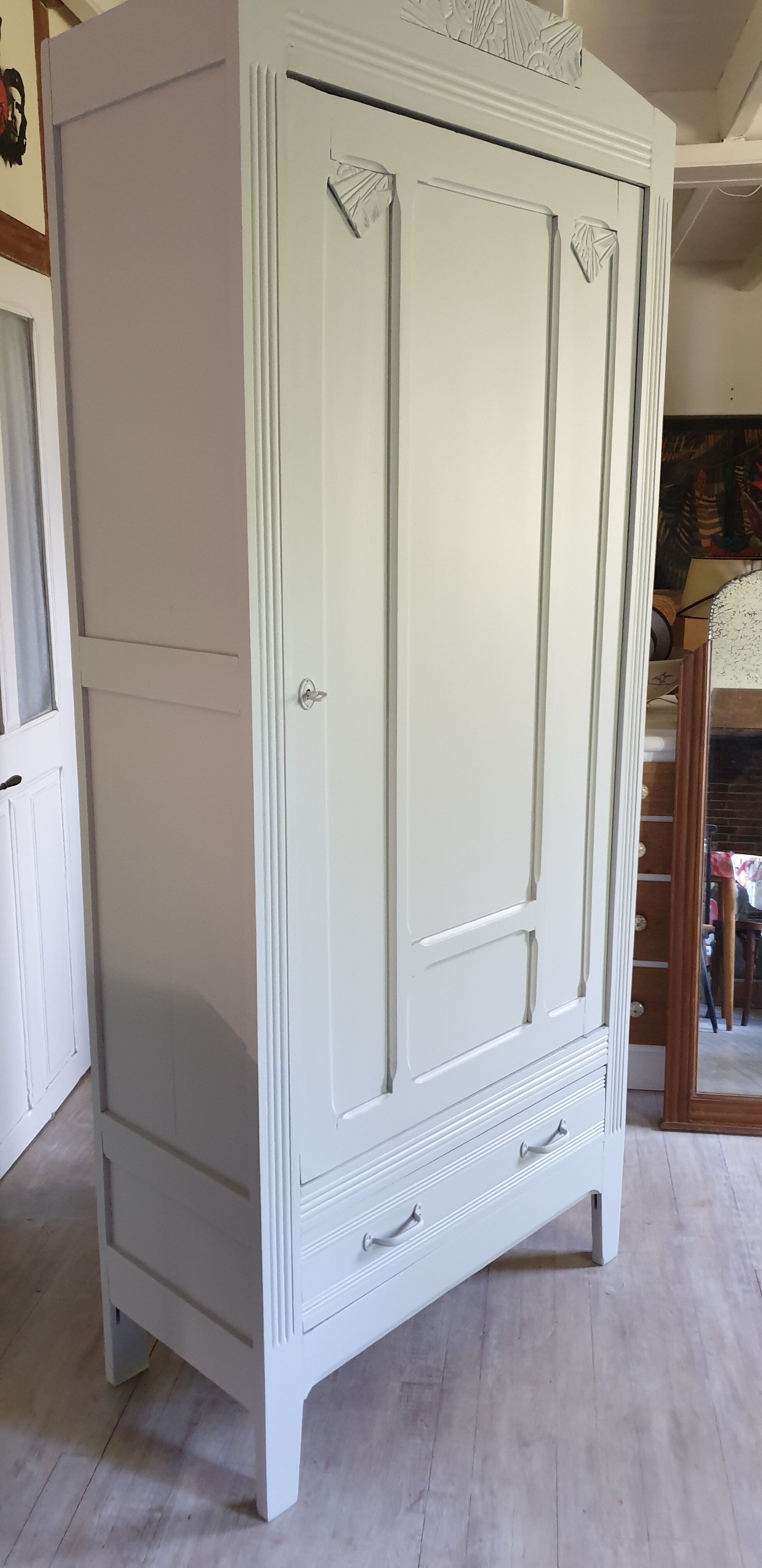 Paris wardrobe grey art deco