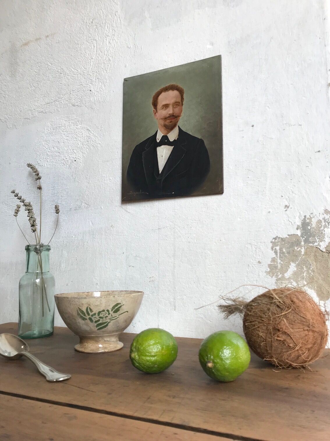 Portrait in oil L. DUGARDIN