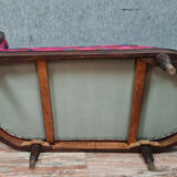 Napoleon iii era recamier bench in mahogany