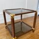 Piece of smoked glass sofa