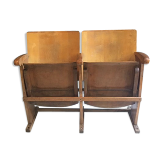 Wooden cinema seat